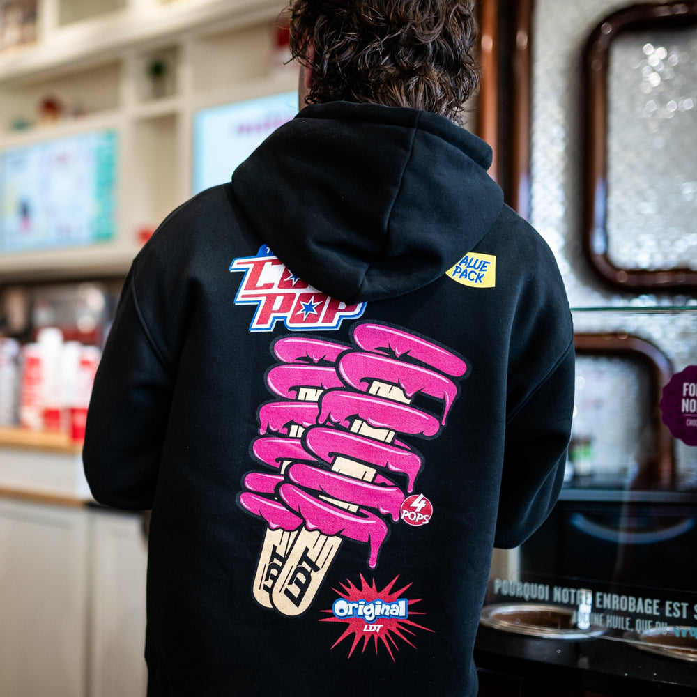 Hoodie coil pop rose