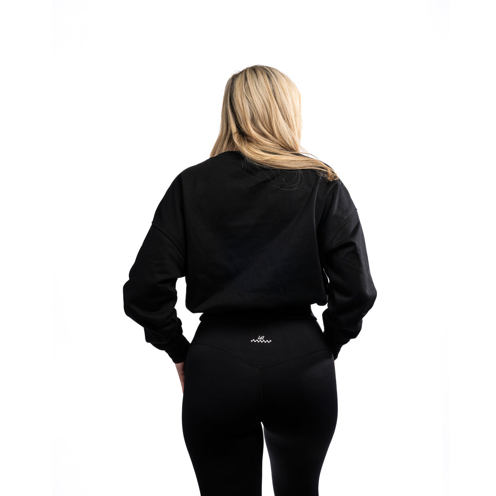 Women's Cropped Hoodie – Black