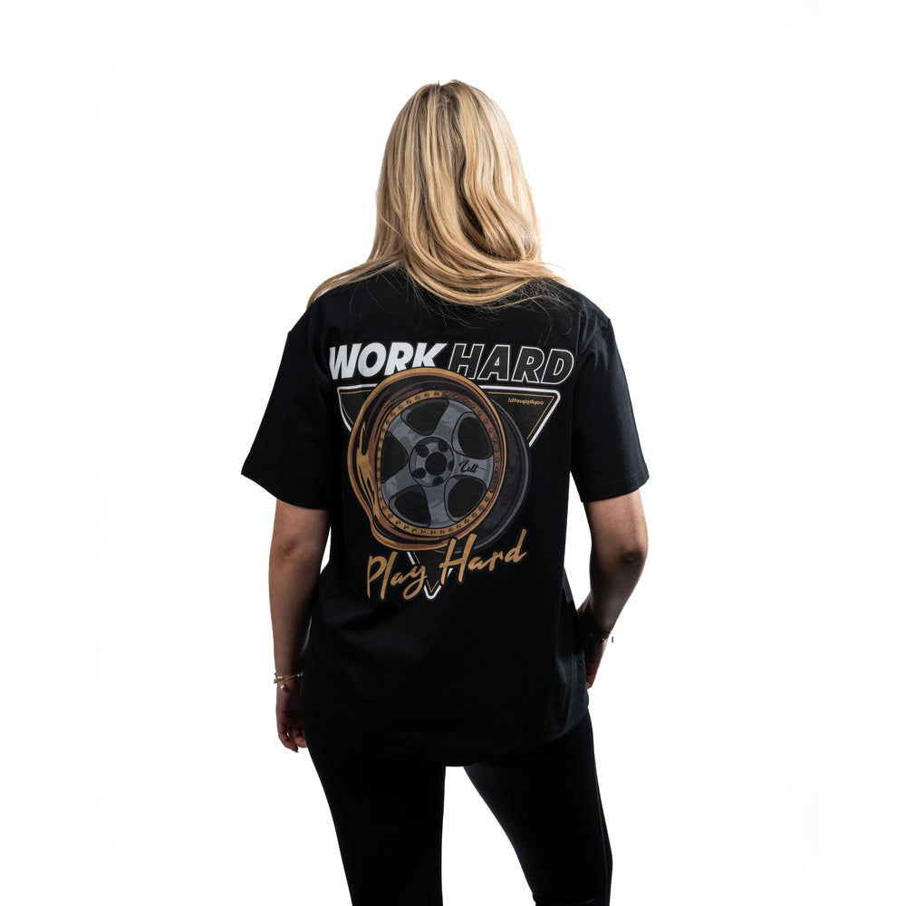 T-shirt 'Work Hard Play Hard'