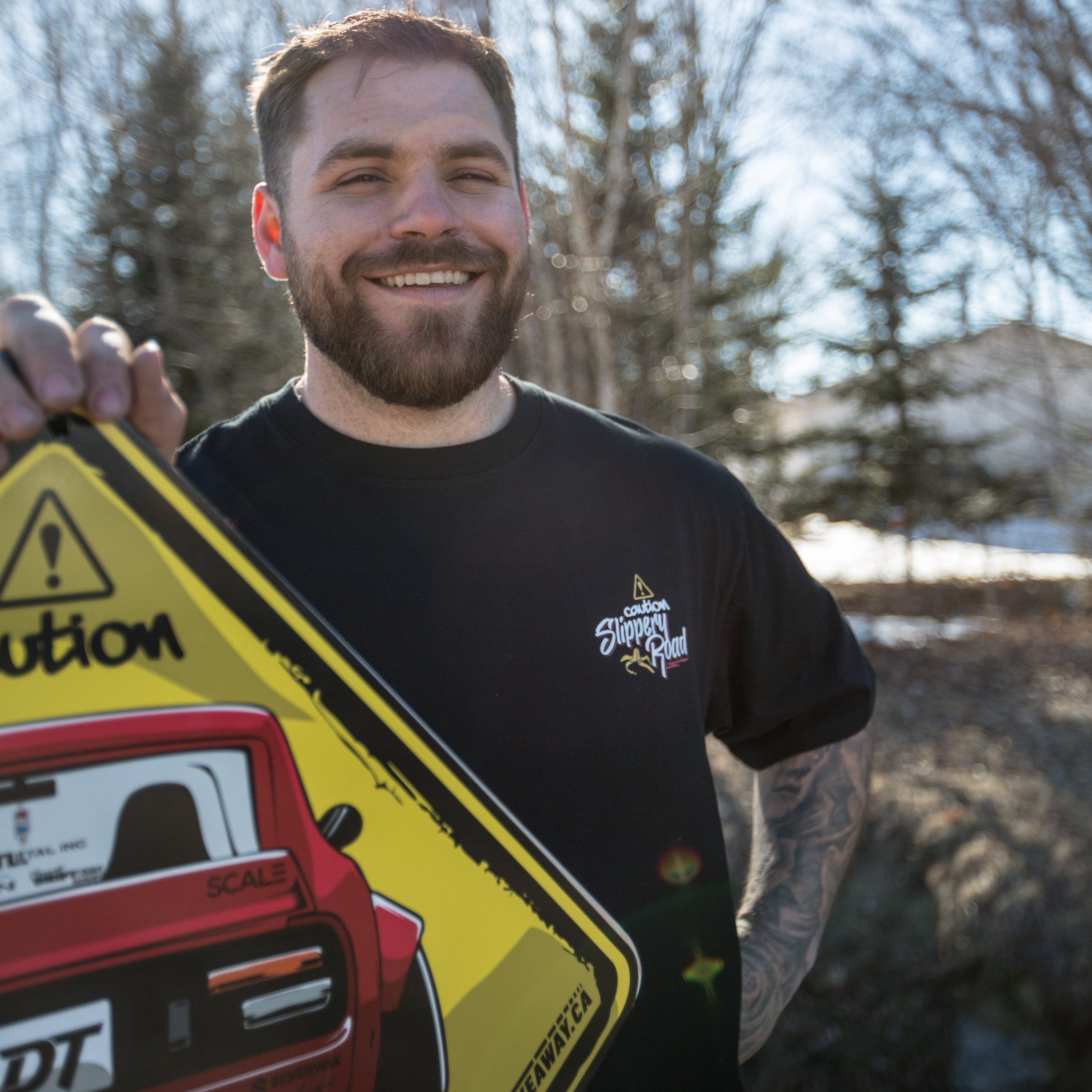 T-shirt 'Slippery Road'