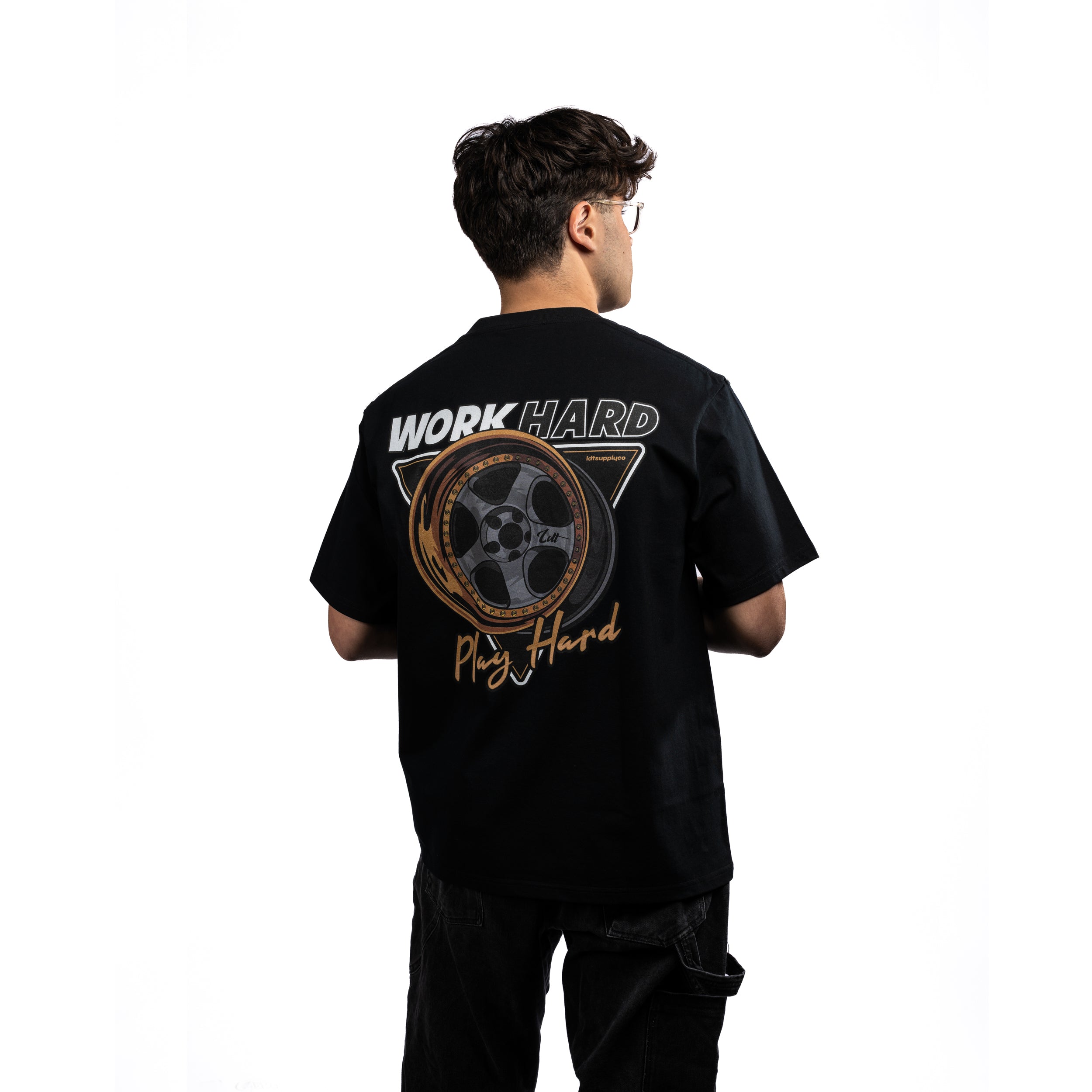 T-shirt 'Work Hard Play Hard'