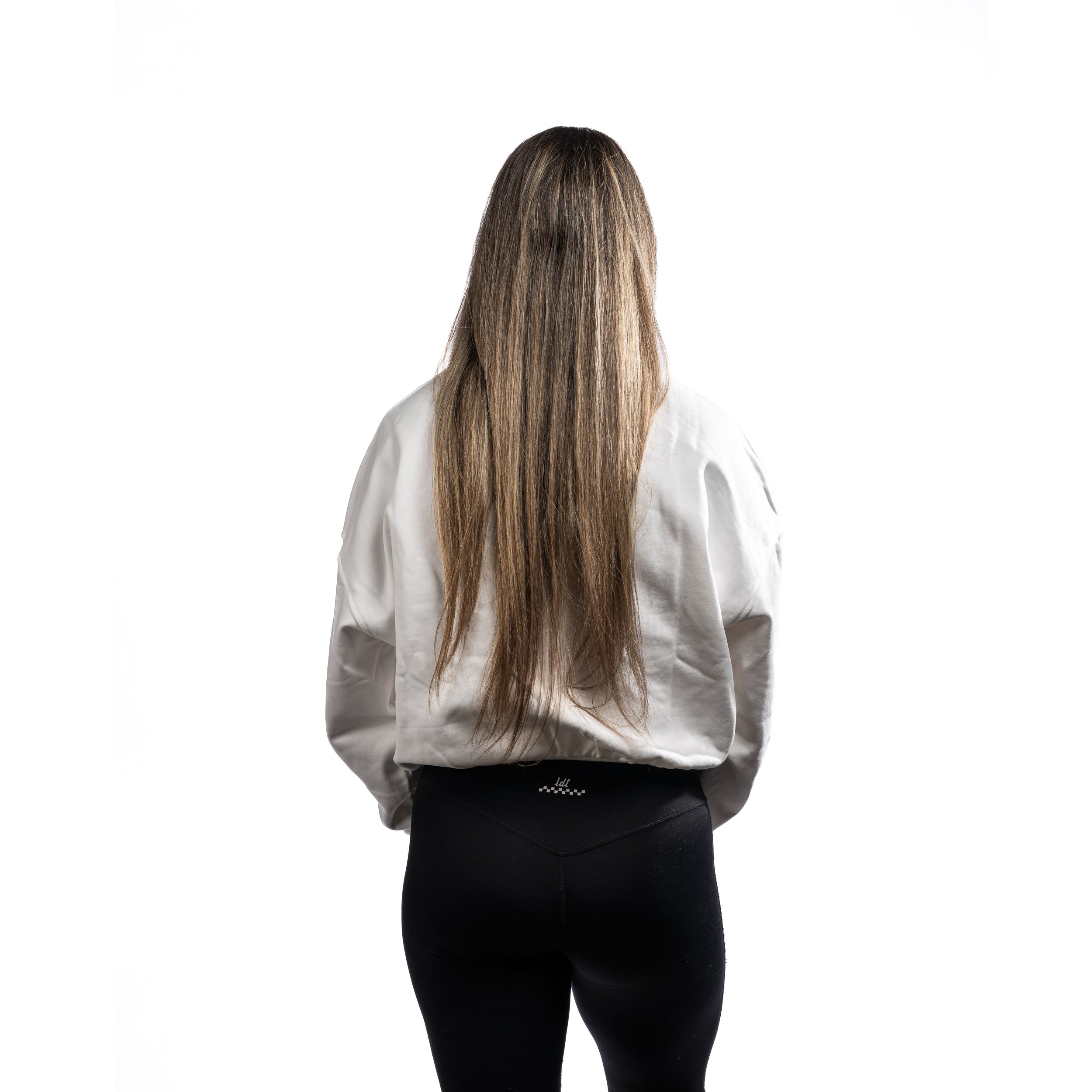 Coton ouaté court pour femme - blanc